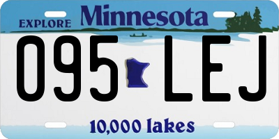 MN license plate 095LEJ