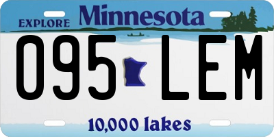 MN license plate 095LEM