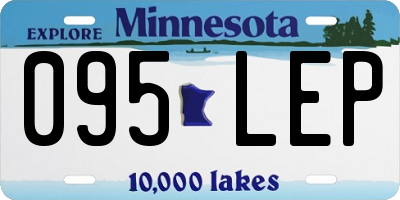 MN license plate 095LEP