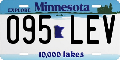 MN license plate 095LEV