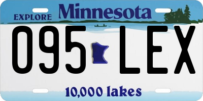 MN license plate 095LEX