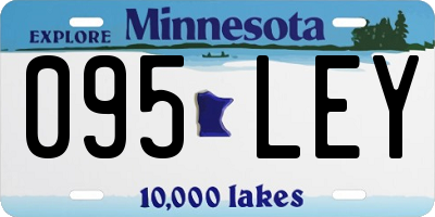 MN license plate 095LEY
