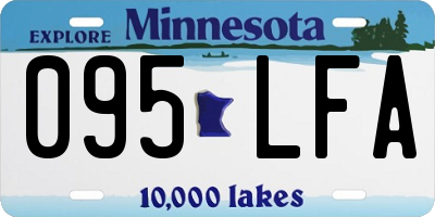 MN license plate 095LFA