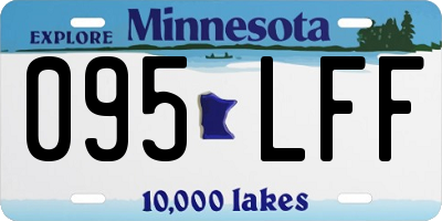 MN license plate 095LFF