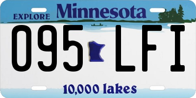 MN license plate 095LFI
