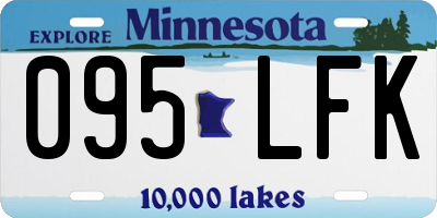 MN license plate 095LFK