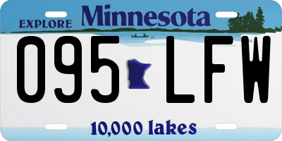 MN license plate 095LFW