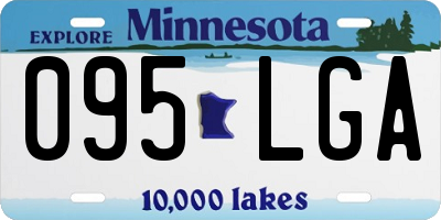 MN license plate 095LGA