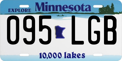 MN license plate 095LGB