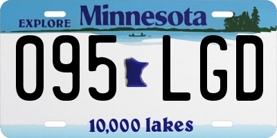 MN license plate 095LGD