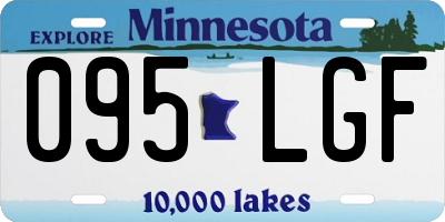 MN license plate 095LGF