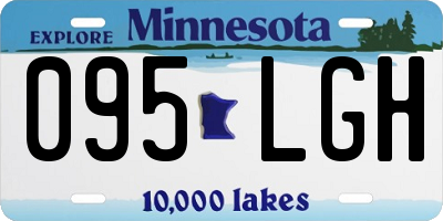 MN license plate 095LGH