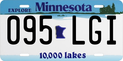 MN license plate 095LGI