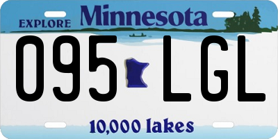 MN license plate 095LGL