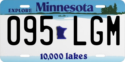 MN license plate 095LGM