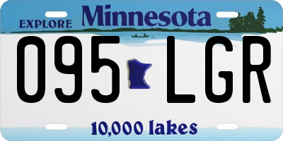 MN license plate 095LGR