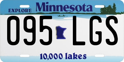 MN license plate 095LGS