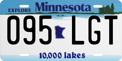 MN license plate 095LGT