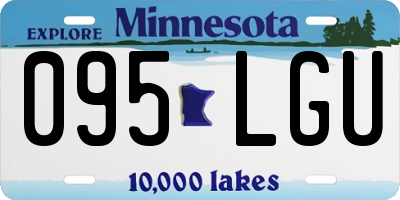 MN license plate 095LGU