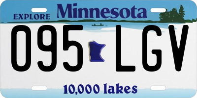 MN license plate 095LGV
