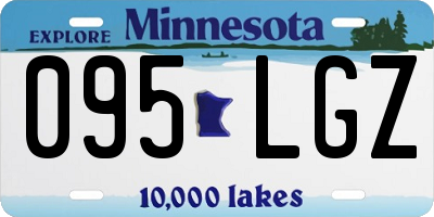 MN license plate 095LGZ