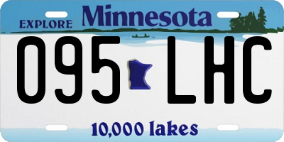 MN license plate 095LHC