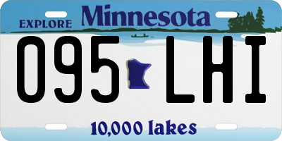 MN license plate 095LHI