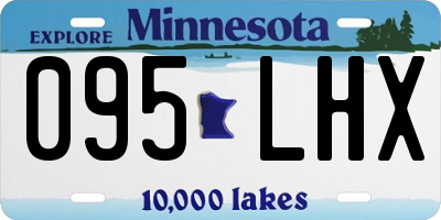 MN license plate 095LHX
