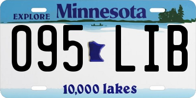 MN license plate 095LIB