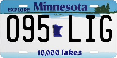 MN license plate 095LIG