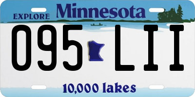 MN license plate 095LII