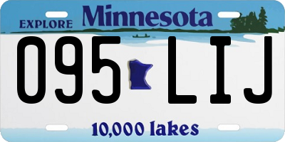 MN license plate 095LIJ