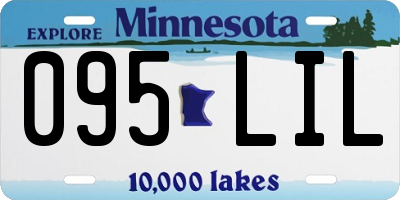 MN license plate 095LIL