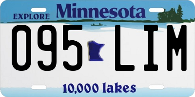 MN license plate 095LIM