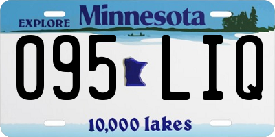 MN license plate 095LIQ