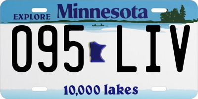MN license plate 095LIV