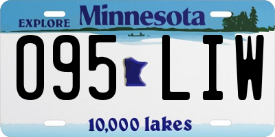 MN license plate 095LIW