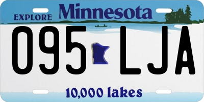 MN license plate 095LJA