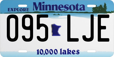 MN license plate 095LJE