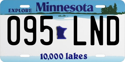 MN license plate 095LND