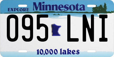 MN license plate 095LNI