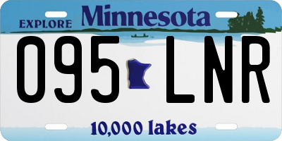 MN license plate 095LNR