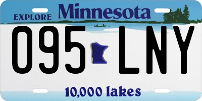 MN license plate 095LNY