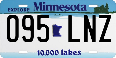 MN license plate 095LNZ