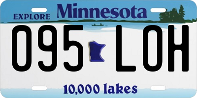 MN license plate 095LOH