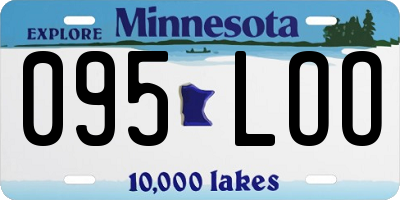 MN license plate 095LOO