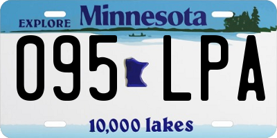 MN license plate 095LPA