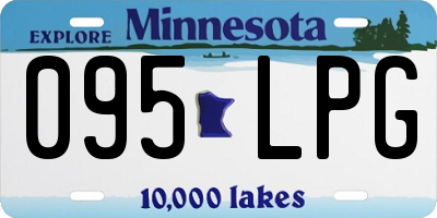 MN license plate 095LPG