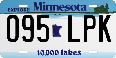 MN license plate 095LPK