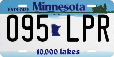 MN license plate 095LPR
